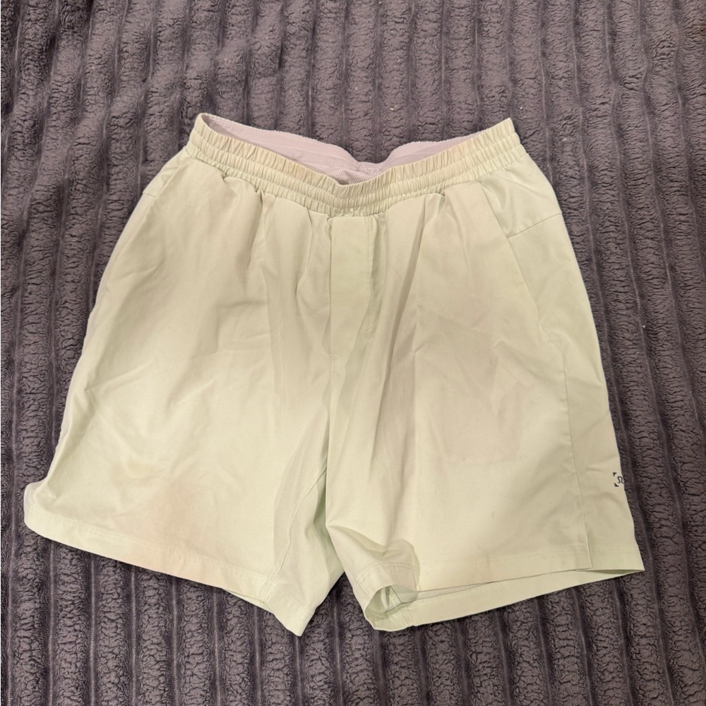 Lululemon Men's Light Green Shorts M